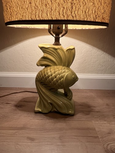 Vintage MCM Lighting 1950's Fish Table Lamp Retro No Lamp Shade Please Read - Picture 8 of 23