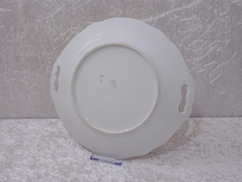 Antique Silesia Silesia Porcelain Plate Rose Decor - Vintage around 1880 - 26 cm - Picture 2 of 4