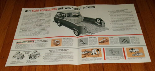 Original 1963 Ford Econoline Pickup Truck Sales Brochure - Picture 2 of 2