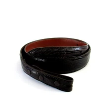 BGM Genuine Brown Lizard Western Ranger Belt Strap Made in USA 32"
