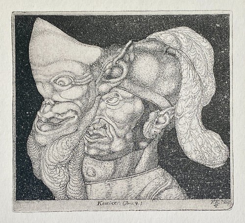 PAUL KLEE Vintage Original RARE Etching 1915 Print Little Castle in the Air COA - Picture 2 of 8