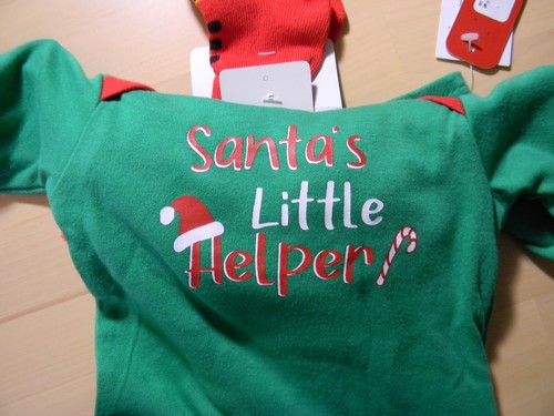 Santa's Helper Navidad Body Sombrero Calcetines Conjunto Infantil por Bloomin' Baby Nuevo con Etiquetas - Imagen 4 de 4