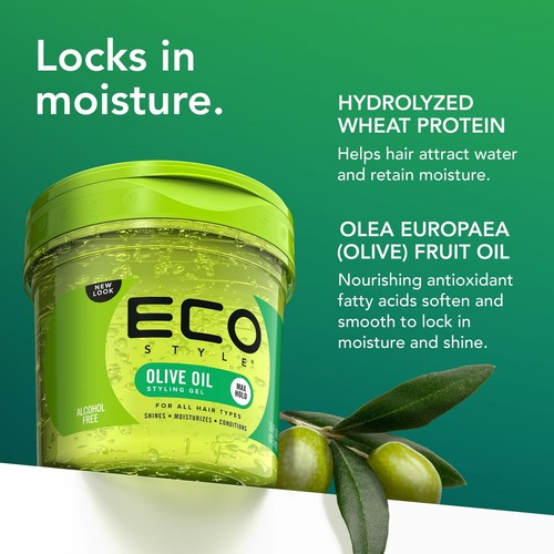 Eco Styler Olive Oil Styling Hair Gel, 8 oz ( FREE SHIPPING ) - Picture 3 of 6