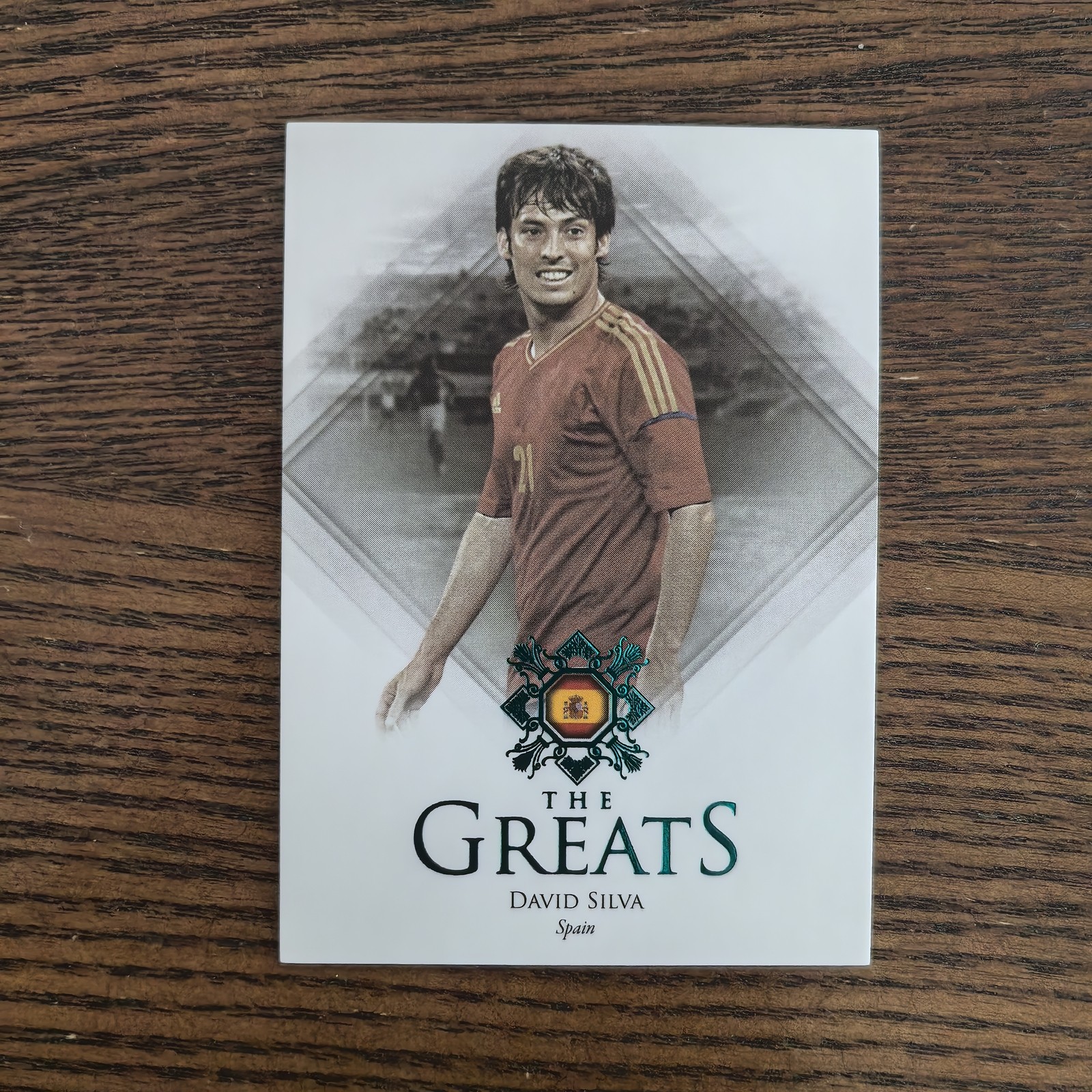 David Silva 2023 Futera Unique The Greats Base Turquoise Parallell /40  Spain