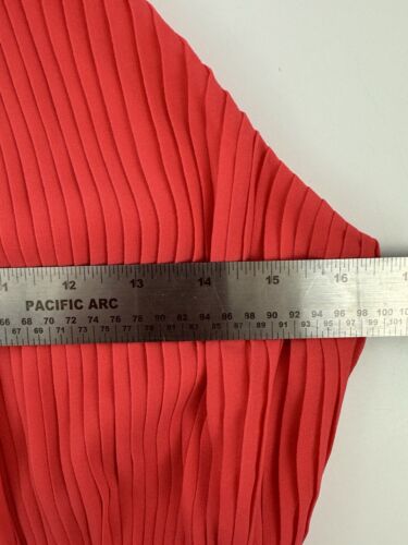 NEW ONE33 Social Sleeveless Pleated Halter Gown Dress Sz 6 Coral Pink Women’s - Picture 9 of 14