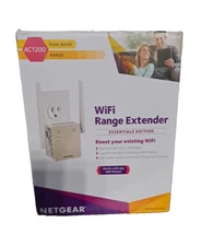 NETGEAR EX6120-100NAS AC1200 Dual Band WiFi Range Extender - Open Box
