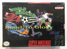 World Soccer 94 Road to Glory Super Nintendo SNES BRAND NEW FACTORY SEALED