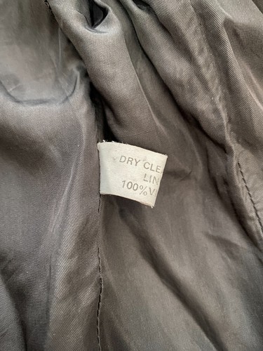 Dunn & Co CROMBIE Coat Mens 44 Black 100% Wool Long Jacket Great Britain Vintage - Picture 21 of 21