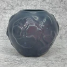 Van Briggle Pottery Poppies Pods Vase 70s-80s Mulberry Blue Purple Gloss Vintage