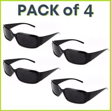 4x Unisex Small hole Glasses Eye Correction Exercise Eyesight Care Improveme
