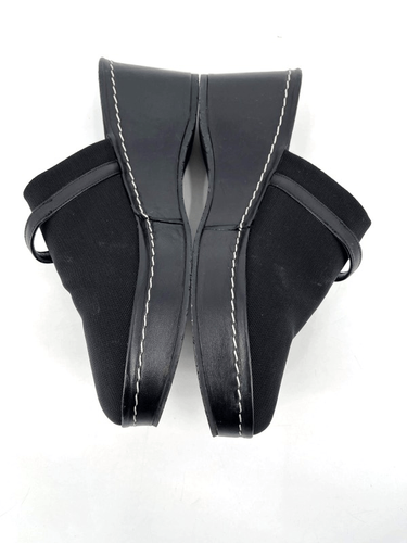 DONALD J PLINER RANAS 4 Black Textile Platform Wedge Mules Slides size 7.5 - Picture 4 of 10