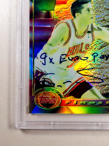1993 1993-94 Topps Finest Refractor Auto #14 Toni Kukoc RC HOF PSA 10 Autograph - Picture 8 of 12