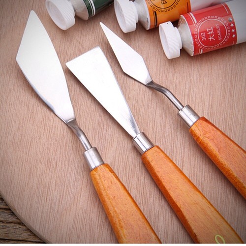 Stainless Steel Palette Knife Scraper Spatula For Artist Oil Painting Tool Set - Picture 2 of 8