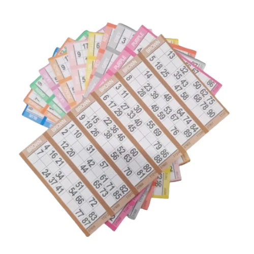 CRYSTALS Value Bingo Flyers Quickies 6000 Tickets 6 TV Bright Colours 1-90