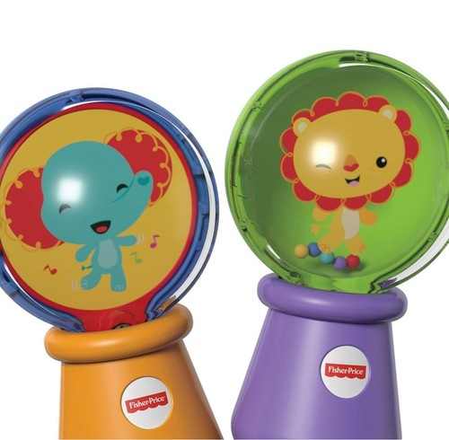 Fisher Price Shake & Spin Maracas 6-36 months Baby Toy Rattle - Picture 3 of 3