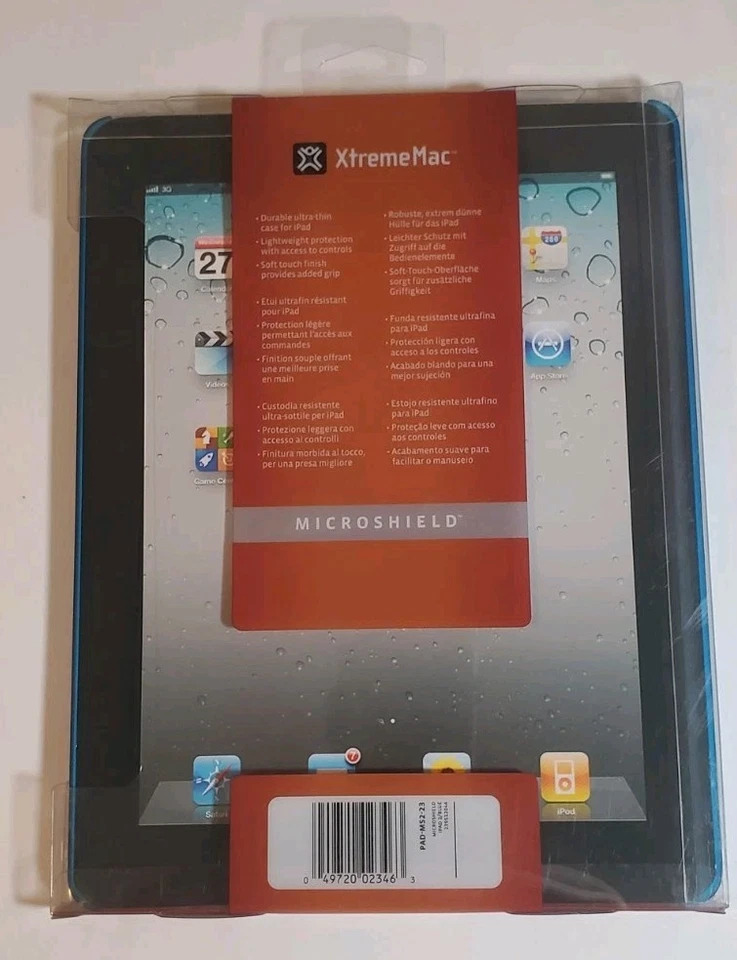 NEW XtremeMac PAD-MS2-23 MicroShield Ultra-Thin Case for Apple iPad 2 - BLUE  - Image 2 of 2