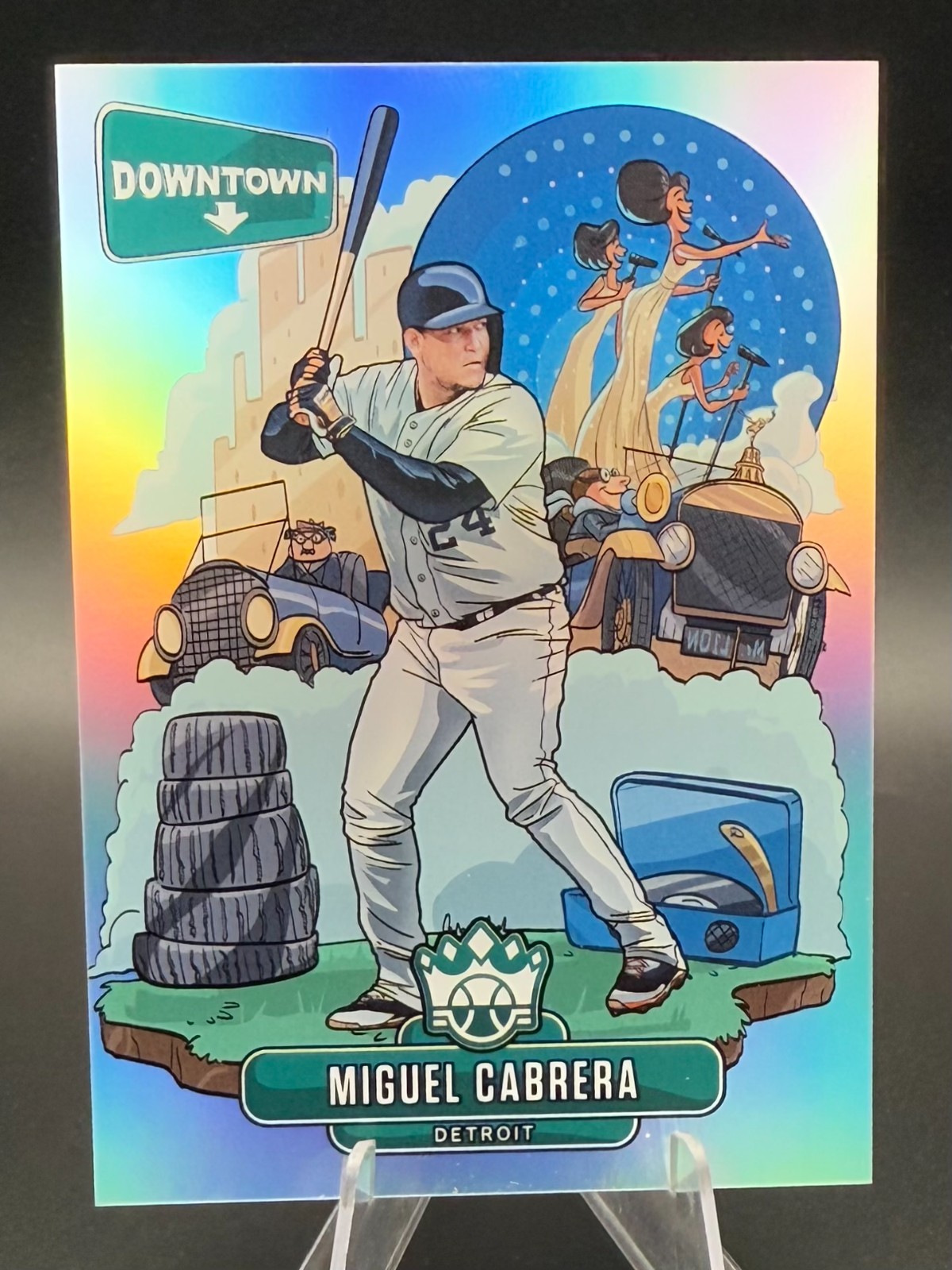 Miguel Cabrera 2021 Panini Diamond Kings #D-19 Downtown Case Hit  Detroit Tigers