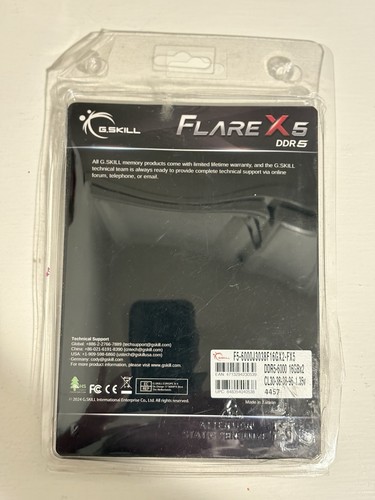 G.SKILL Flare X5 Series DDR5 RAM (AMD Expo) 32GB (2x16GB) 6000MT/s CL30-38-38-96 - Picture 6 of 8