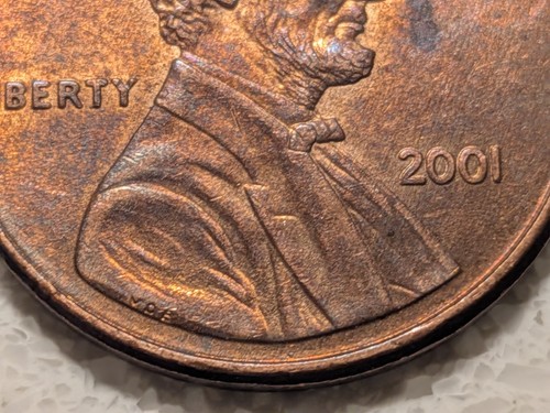 2001 Lincoln Memorial Cent Mint Error Large Centered DDO-001 LIBERTY - Picture 6 of 13