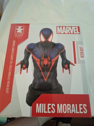 NUEVO Cómics de Marvel de Spider-Man busto de resina de Morales de Gentle Giant Miles