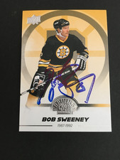 BOB SWEENEY #69  AUTOGRAPHED 2023/24 U.D. BOSTON BRUINS CENTENNIAL CARD