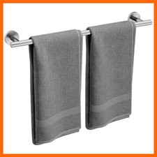Brushed Nickel Towel Bar, 24 Inch Bathroom Towel Rack Modern Bathroom Decor