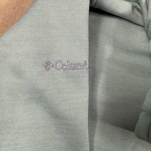 Columbia Womens Pullover Sweatshirt Size M Sage Green Mock Neck Activewear - Picture 6 of 9