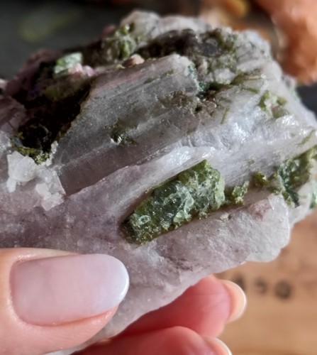 Watermelon Tourmaline Quartz Raw Rare Crystal Lepidolite Etched Crystal Specimen - Picture 13 of 21