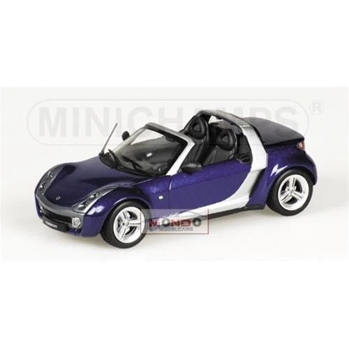 1:43 Minichamps Smart Roadster 2003 Blue 400032130 Diecast Modellino - Immagine 2 di 2