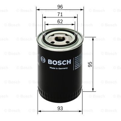 0 451 103 260 ENGINE OIL FILTER BOSCH NEW OE REPLACEMENT - Picture 2 of 5