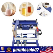 Dia Curved Bottle Printer Cylinder Conical Screen Press Printing Machine 170mm