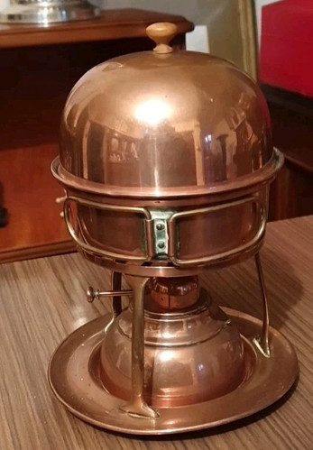 Arts & Crafts copper egg coddler by W. A. S. Benson complete with spirit burner - Picture 5 of 11