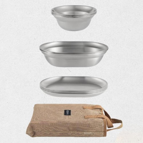Stainless Steel Plates and Bowls Small Bowl Plate Durable Camping Utensils for - Picture 7 of 7