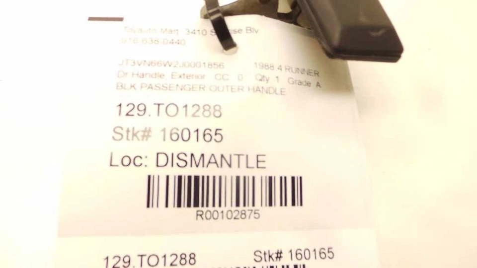 Manija de puerta exterior delantera para pasajero Toyota 4Runner 84 85 86 87 88 89 Foto 4 de 4
