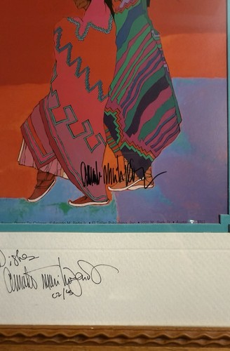 AUTHENTIC SIGNED Amado Maurilio Pena “Danza De Colores” Painting Lithograph - Picture 3 of 5