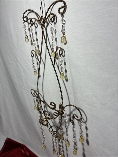 Candelabro victoriano votivo Suncatcher metal retorcido y bolas - Imagen 2 de 9