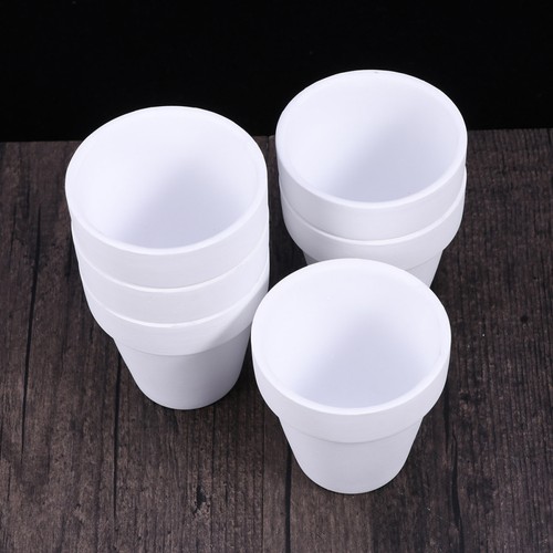 10Pcs Small White Terracotta Pot Clay Ceramic Pottery Planter Cactus Flower Pots - Bild 6 von 11