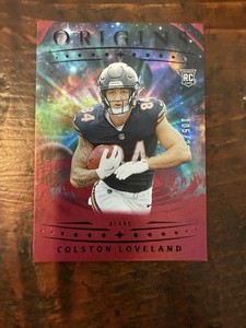 2025 Panini Origins Colston Loveland RC Holo Red /299 Chicago Bears TE #137