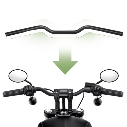 For Honda Shadow ACE VT Aero Sabre Spirit VLX 600 750 1100 7/8" Handlebars Bars - Picture 2 of 12