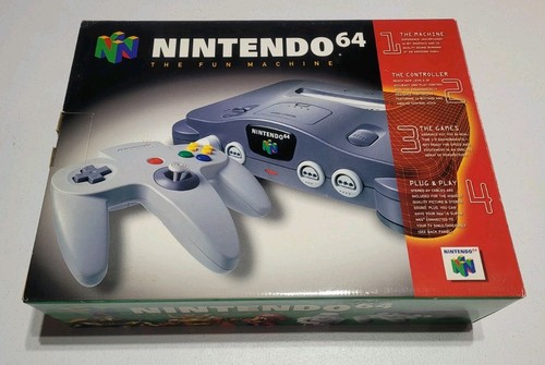 Nintendo 64 N64 Konsole System CIB getestet/funktionstüchtig neuer Controller Stick Zahnräder