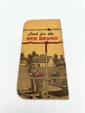 Vintage 40s Red Brand Fence Advertising Pocket Notebook USA Farm Promo Ephemera