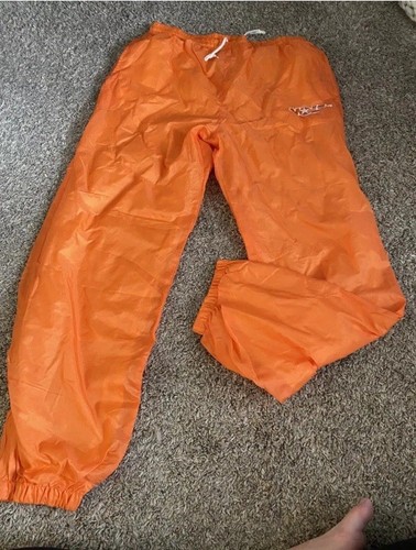Vintage Tennessee Volunteers windbreaker pants mens XL fleece lined 90s orange