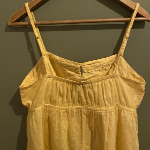 GEORGE Ladies Longline Yellow Vest Top.Size 18.Boho,Beaded,Strappy Summer.Cotton - Picture 5 of 10