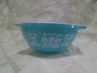 Vintage Pyrex 442 Amish Butterprint Turquoise Cinderella Mixing Bowl 1.5 Qt