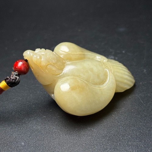 Chinese Antique Tang Dynasty Hetian Ancient Jade Statue Eagles Jade Pendants - Picture 3 of 9