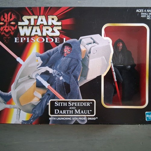 Vintage Star Wars Episode 1 Sith Speeder & Darth Maul Actionfigur Fahrzeug
