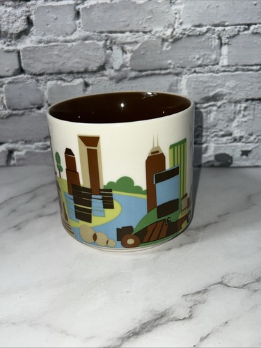 Starbucks Indianapolis Indiana You Are Here Collection Coffee Mug Cup 14oz 2013✅ - Picture 8 of 11