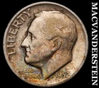 1952 Silver Roosevelt Dime - Scarce  Better Date  Color  No Reserve  #i739