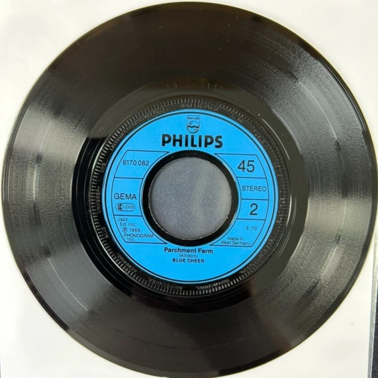 BLUE CHEER 'SUMMERTIME BLUES' 7'' SINGLE PHILIPS RECORDS 6170-082 1981 - Image 2 of 4