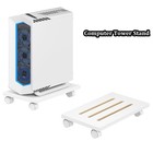 Elevate Mobile PC Stand with 4 Caster Wheels PC Tower Holder  for Desktop Tower